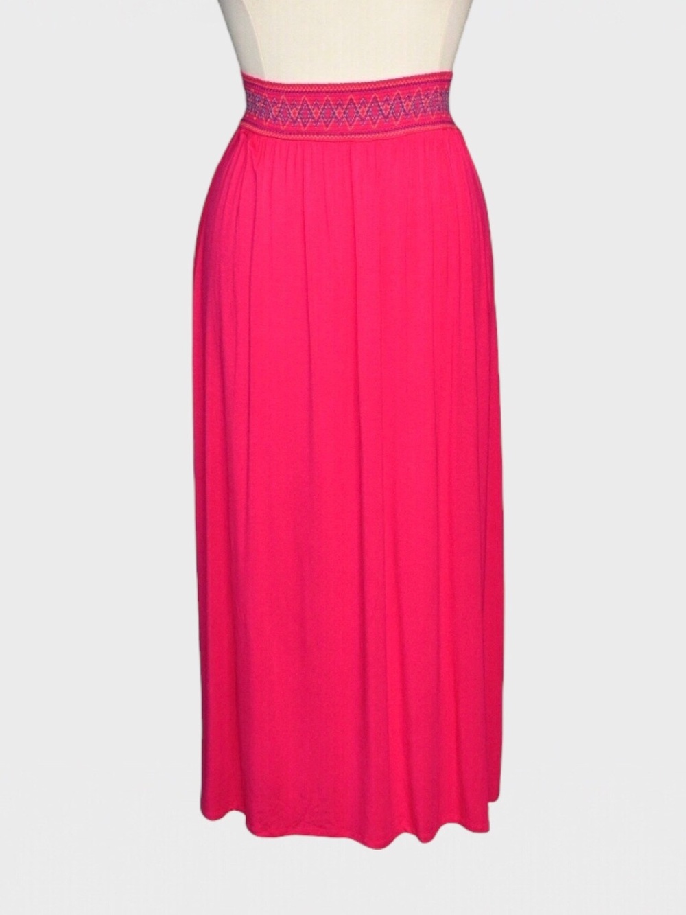 Spense‎ Smocked Waist Maxi Skirt